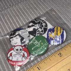 Thrasher Magazine – “Usual Suspects” Button Pins 5 Pack – New! Size: 1in