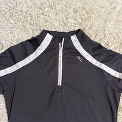Women’s Medium Grey Alessandro Albanese Short Sleeve Horseback Riding Sunshirt