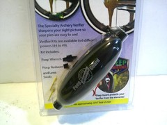 Specialty Archery 753L7 Large Non-Hooded EZ-View Verifier Kit, Blue w Peep Guard