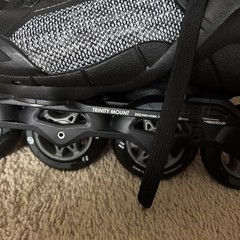 Powerslide Phuzion Radon Black White 80 Men Inline Skates Size 10 M Size 11 W US