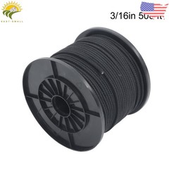 3/16″ Black Dacron Polypropylene Rope 500 Ft Spool High UV & Abrasion Resistance