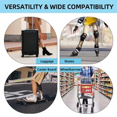 4Pcs Luggage Wheels Replacement Kit – 50mm x 18mm 2 inches