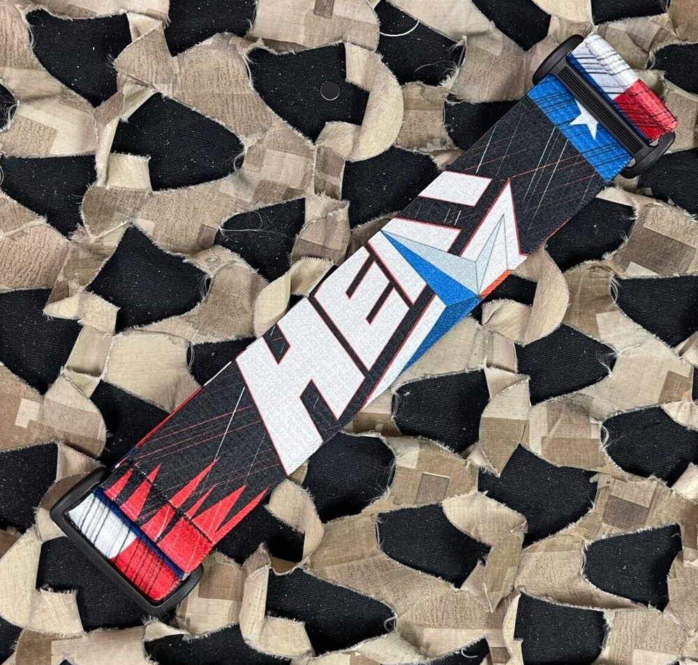 NEW KM Paintball Universal JT Goggle Strap – 09 Heat Black/Red