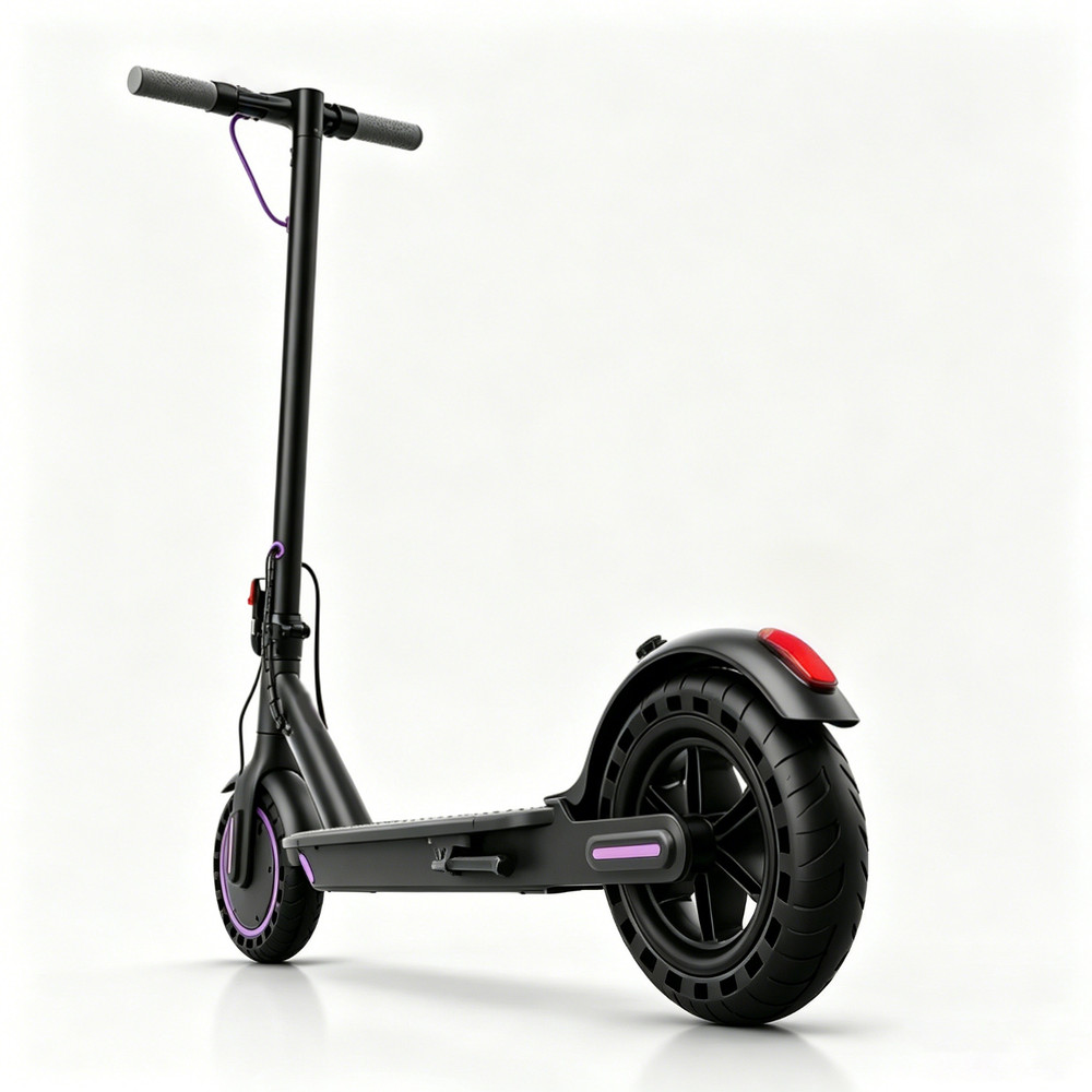 Electric Scooter 8.5» Solid Tires 350W 19MPH 36V Folding App Controlled UL2272