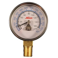 Pressure Dial Gauge, Brass, 1/4″ NPT (1194), United States