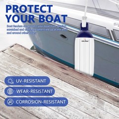 Orlang 6.5In X 23In Boat Fenders Boat Bumpers For Docking 4 Pack Inflatable