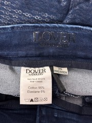 Dover Saddlery Riding Pants 26 Womens Full Seat Breeches Blue Denim