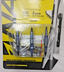 NAP Killzone Mechanical Broadhead 2 Blades 100 Grains 2” Cutting Diameter 3 Pack