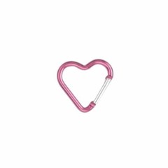 9× Heart Shaped Gift Aluminum Alloy Carabiner Hook Snap Clip Key Holder Keychain