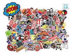 100 Random Skateboard Stickers Vinyl Laptop Luggage Decals Dope Sticker Lot Mix