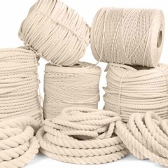 GOLBERG Premium 100% Natural Twisted Cotton Rope – Choose from Many Sizes