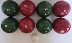 Vintage SportCraft Heritage Bocce Ball Set in Wooden Box
