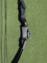 Bear Grizzly Bear Vintage Compound Bow 55 Lbs Right Hand Black Aluminum Archery
