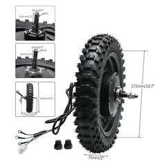 10in Hub Motor Wheel Assembly 48V 800W Electric Brushless Bike Scooter Buggy ATV
