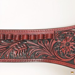 42 In Hilason Double Caliber 44/45 Leather Western Cowboy Gun Rig Holster