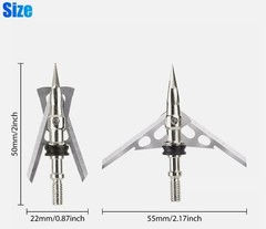 12pcs Rage Hypodermic Trypan 2 Blade 100 Grain Cut Dia Expandable broadheads