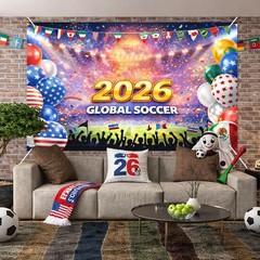World Cup Banner International Soccer Event Party Decorations Soccer Stadium Bac