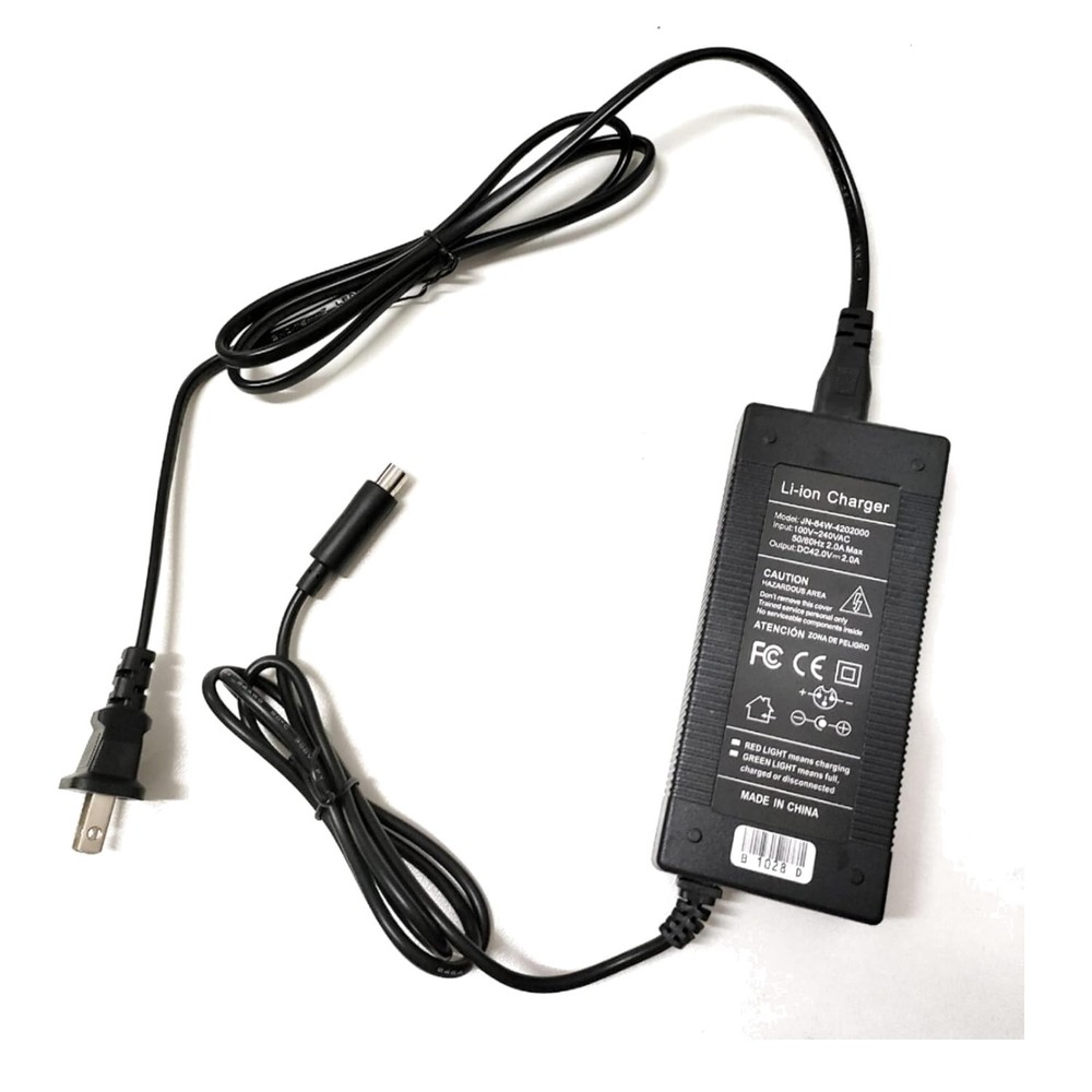 Reliable 36/42 Volt Fast Charger for Ninebot & Hiboy – Lightweight & Compact