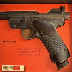 Vintage Crosman Mark II Air Pistol Target .177 C02 BB Gun, 1970s. With Papers