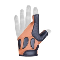 Italian Archery Bow Glove Left hand «Black, Brown , Dark Brown «
