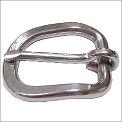 82AI Hilason Western Horse Tack Stainless Steel Headstall Buckle