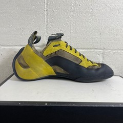 La Sportiva Finale Yellow Brown Black Rock Climbing Shoes Lace up Men’s 12.5 US