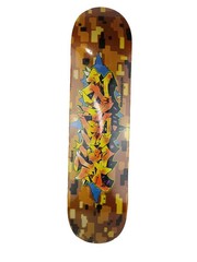 Silent Skateboards Graffiti Logo Gold Yellow Blue Multicolor 7.70″ Deck RP
