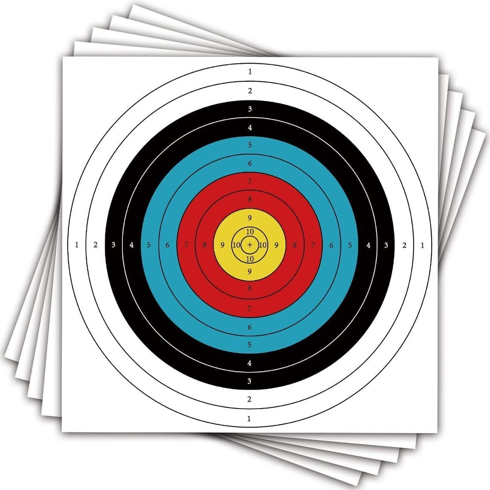50 PCS 40cm Archery Paper Target Surface For Bow And Arrow Target Practice