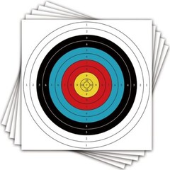 50 PCS 40cm Archery Paper Target Surface For Bow And Arrow Target Practice