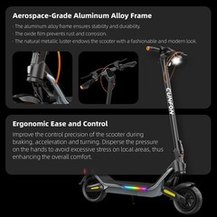 E-Scooter Up to 25MPH 35Miles 1000W Max Motor 624Wh Battery Fingerprint Unlock