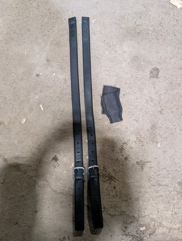Black Mono Leathers Used 30″ Long
