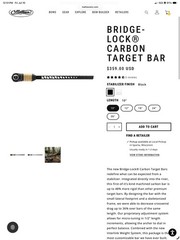 Mathews 10” Bridge Lock Carbon Target Bar