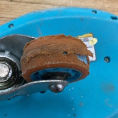 Razor RipStik Brights Collection Caster Board RARE Orange & Teal For Parts Only