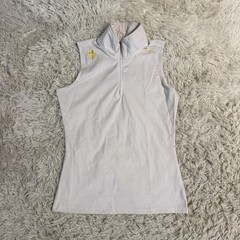 Women’s Medium White Clovis Short Sleeve Horseback Riding Sunshirt