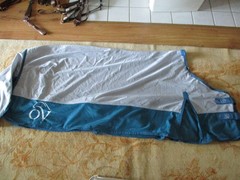 72» ovation Fly sheet with Belly Guard gray & blue