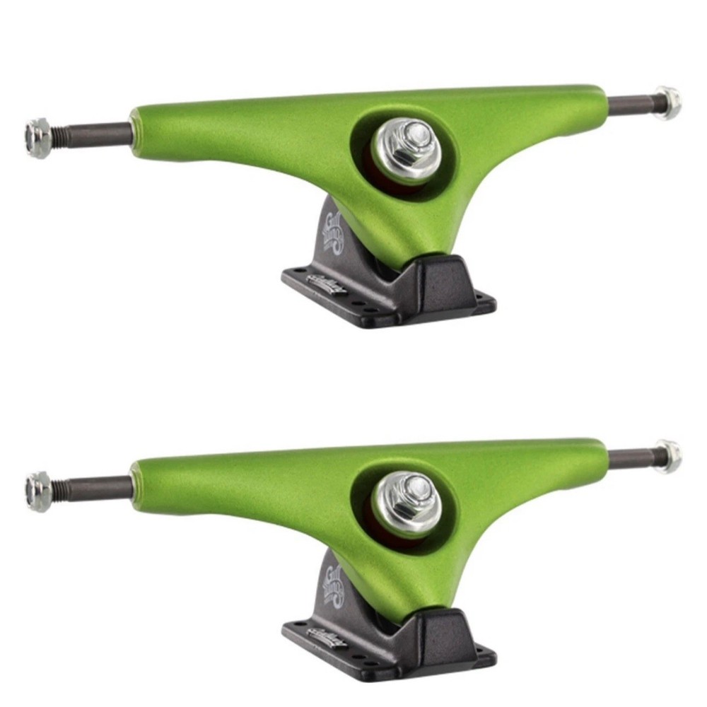 Gullwing – Charger 9.0” Lime/blk Truck – Longboard Trucks (New Pair) Set of 2