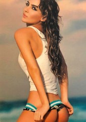SEXY GIRL STICKER “TAKING IT OFF” 2“ X 3“ BEAUTIFUL BEACH PHOTO STICKER ￼