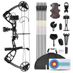 Lightweigt Hunting Compound Bow Kit for Beginner & Intermediate Archer ,30-70Lbs