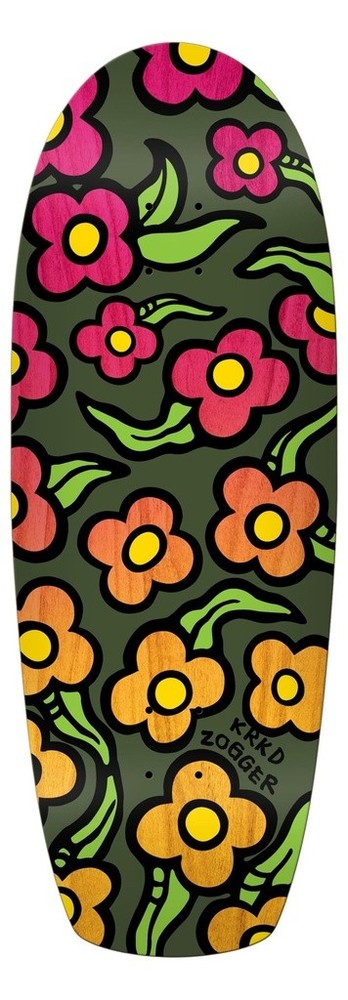Krooked Zip Zogger Wild Style 10.75 Shaped Skateboard Deck