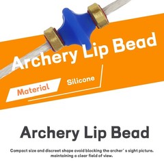 Archery Lip Bead 2XCopper Buckles Soft Silicone Color Shooting Accuracy Target