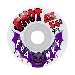 SNOT Franky Villani Bat Conical 54mm 99a Clear Skateboard Wheels – Set Of 4