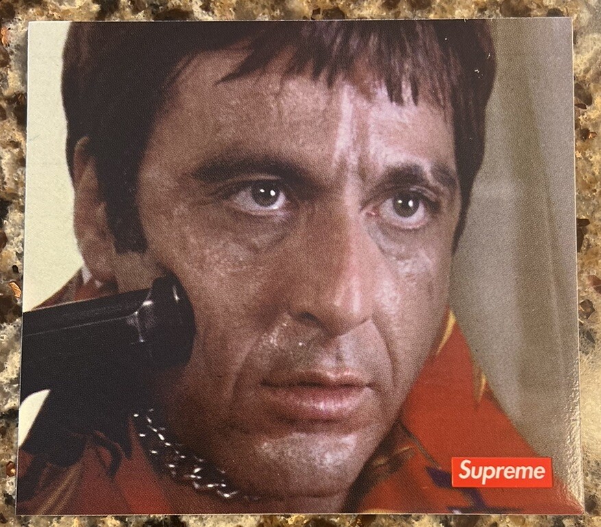 Supreme Scarface Shower Sticker FW17 Authentic Brand New