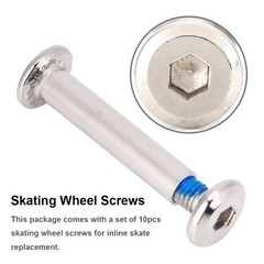 10pcs Durable Inline Skate Replacement Skating Wheel Axles Hardware Popular