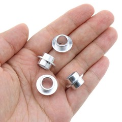16PCS Roller Skate Bearing Spacer 8mm Silver Aluminium Alloy Shaft Spacer Inline