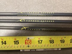 9-Mixed Used Carbon Shafts-28” Some Need Fletchings & Inserts See Pics