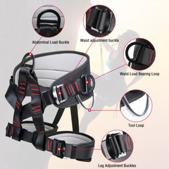 Rock Climbing Harness Strap Falling Protection Heavy Duty 25kN Harness Outdoor