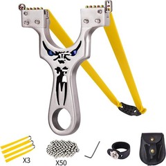 High-Power Metal Slingshot with 100 Ammo Balls – Ultimate Target Shooting Tool