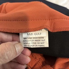 R.J. Classics Gulf Natural Rise Front Zip Breeches – Rust Sz 28