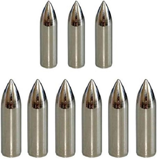 12pcs Glue on Field Points 11/32 Wood Arrow Points Glue on Arrow Tips for Woo…