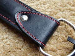 Long Leather Paddle With TINY SPIKES and REINFORCED HANDLE GOTHIC – NEW